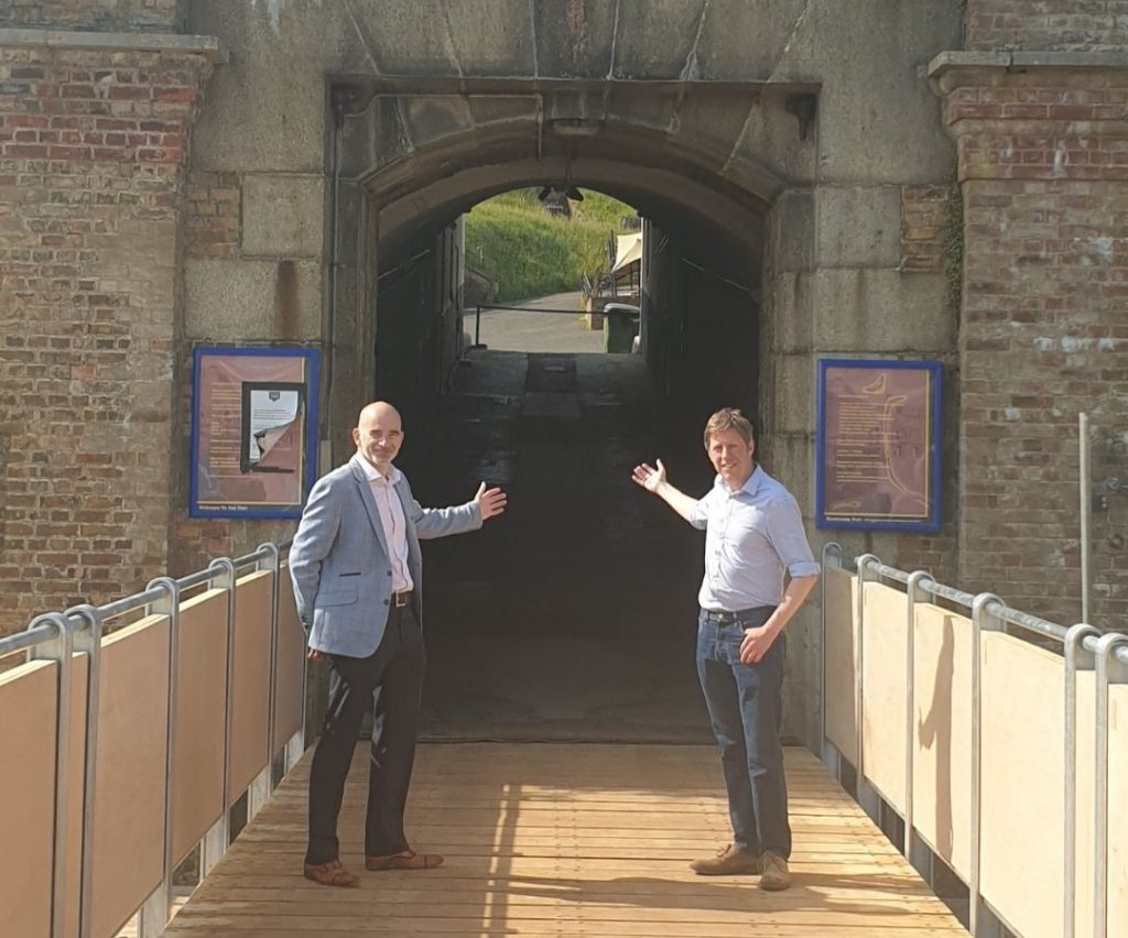 Two representatives of Newhaven Fort