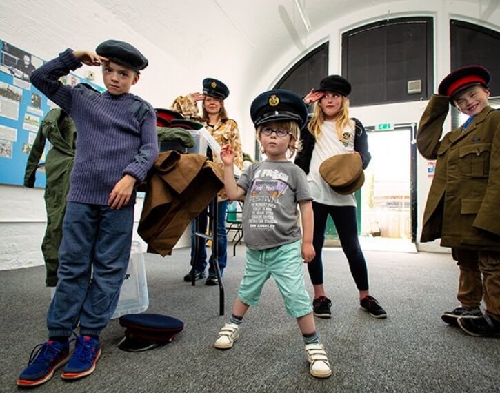 A group of children at Newhaven Fort