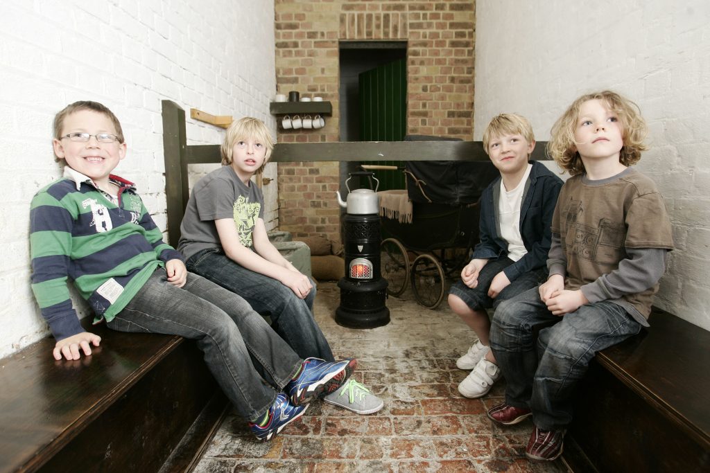 A group of children at Newhaven Fort