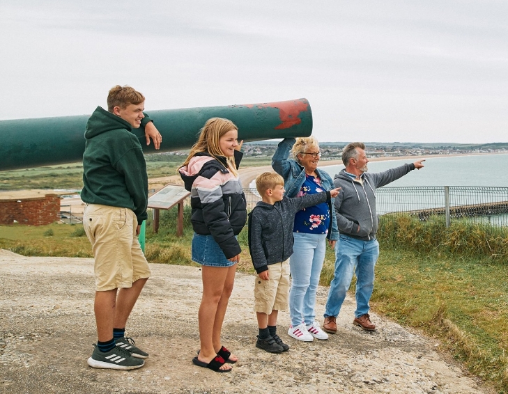 A family at Newhaven Fort